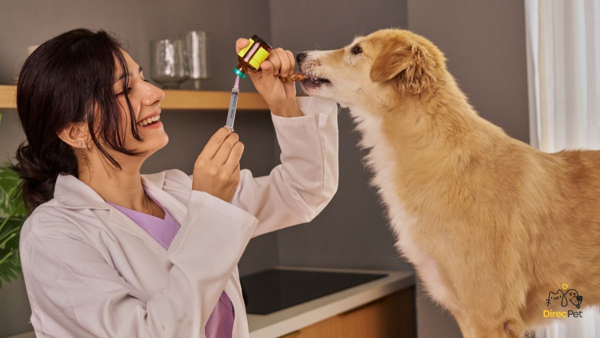 Cachorro-sendo-examinado-por-veterinaria-com-carinho 5 sinais que mostram que seu cachorro pode estar doente (e você nem percebeu!)
