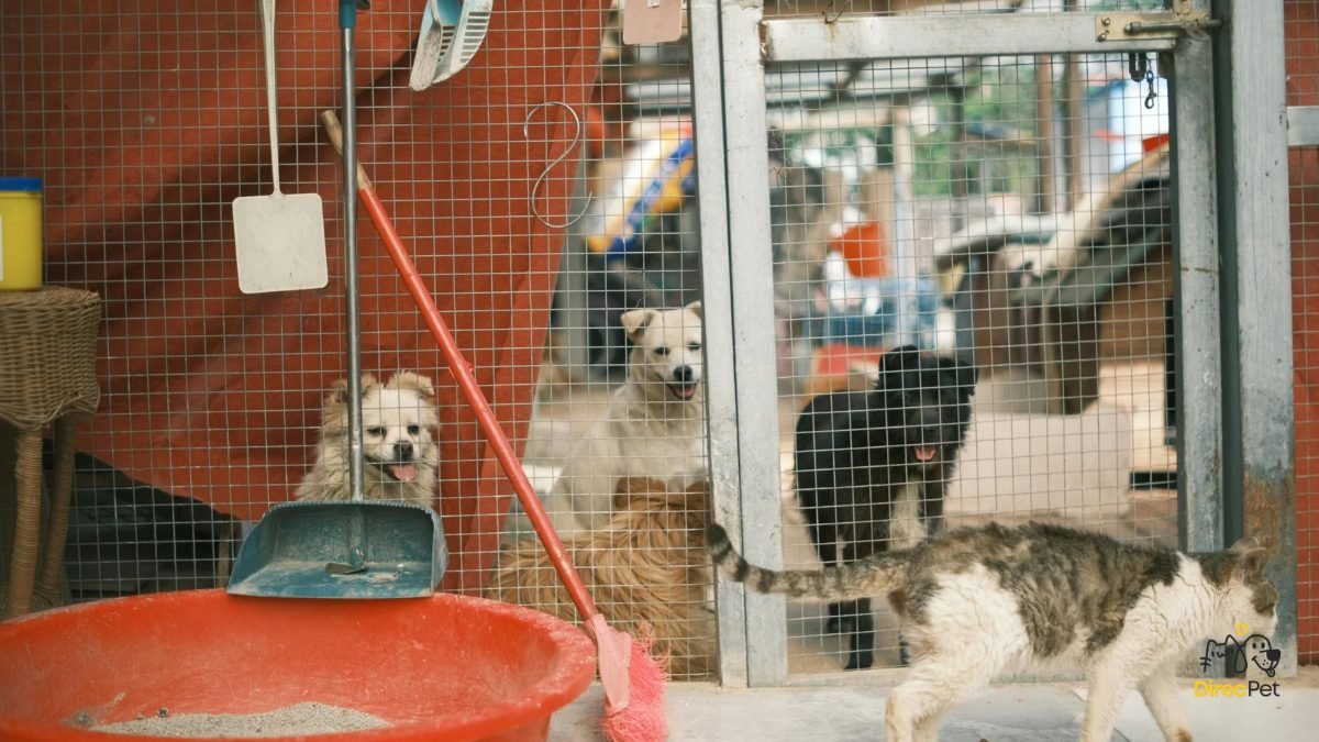 Cachorro-seguro-em-area-telada-ao-entardecer A doença do mosquito que pode matar seu cachorro: descubra como proteger agora!