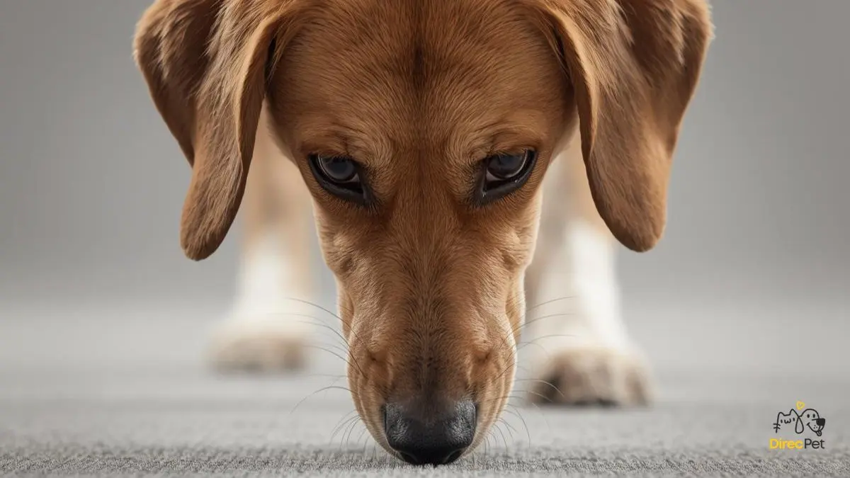 Cao-explorando-cheiros-em-atividade-sobre-tapete Como acalmar cães ansiosos: técnicas simples que qualquer tutor pode usar