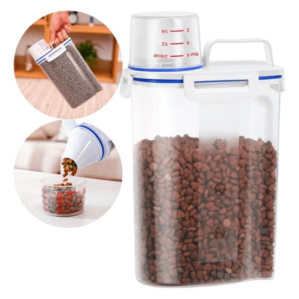 Pote-hermetico-para-armazenar-racao Cachorro com alergia alimentar: sintomas, alimentos proibidos e como tratar de verdade