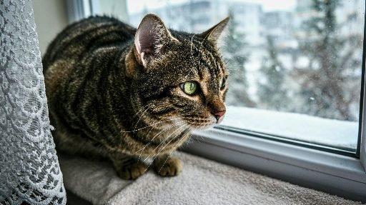 Gato-observando-a-rua-pela-janela Por que o gato foge de casa e como evitar que isso aconteça