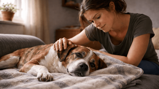 cachorro-recebendo-cuidado-e-apoio-apos-emergencia Cachorro envenenado: primeiros socorros quando não há dinheiro para veterinário