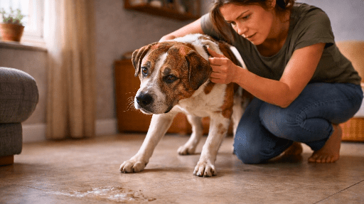 tutor-afastando-cachorro-de-possivel-veneno Cachorro envenenado: primeiros socorros quando não há dinheiro para veterinário