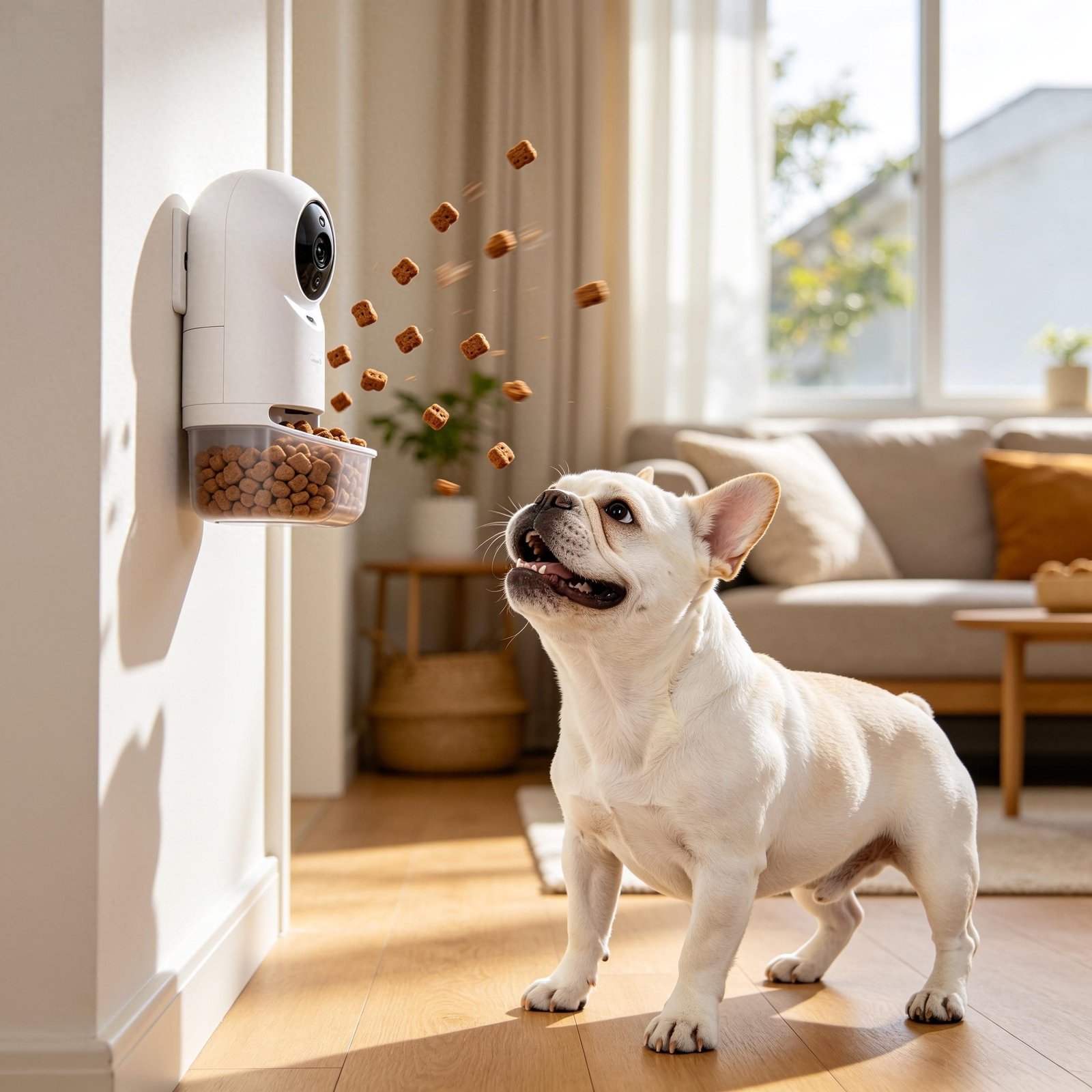 camera-para-pet-com-dispensador-automatico-de-petiscos-para-cachorro-1 Melhores Câmeras para Monitorar seu Pet em 2026: Guia Completo com Preços